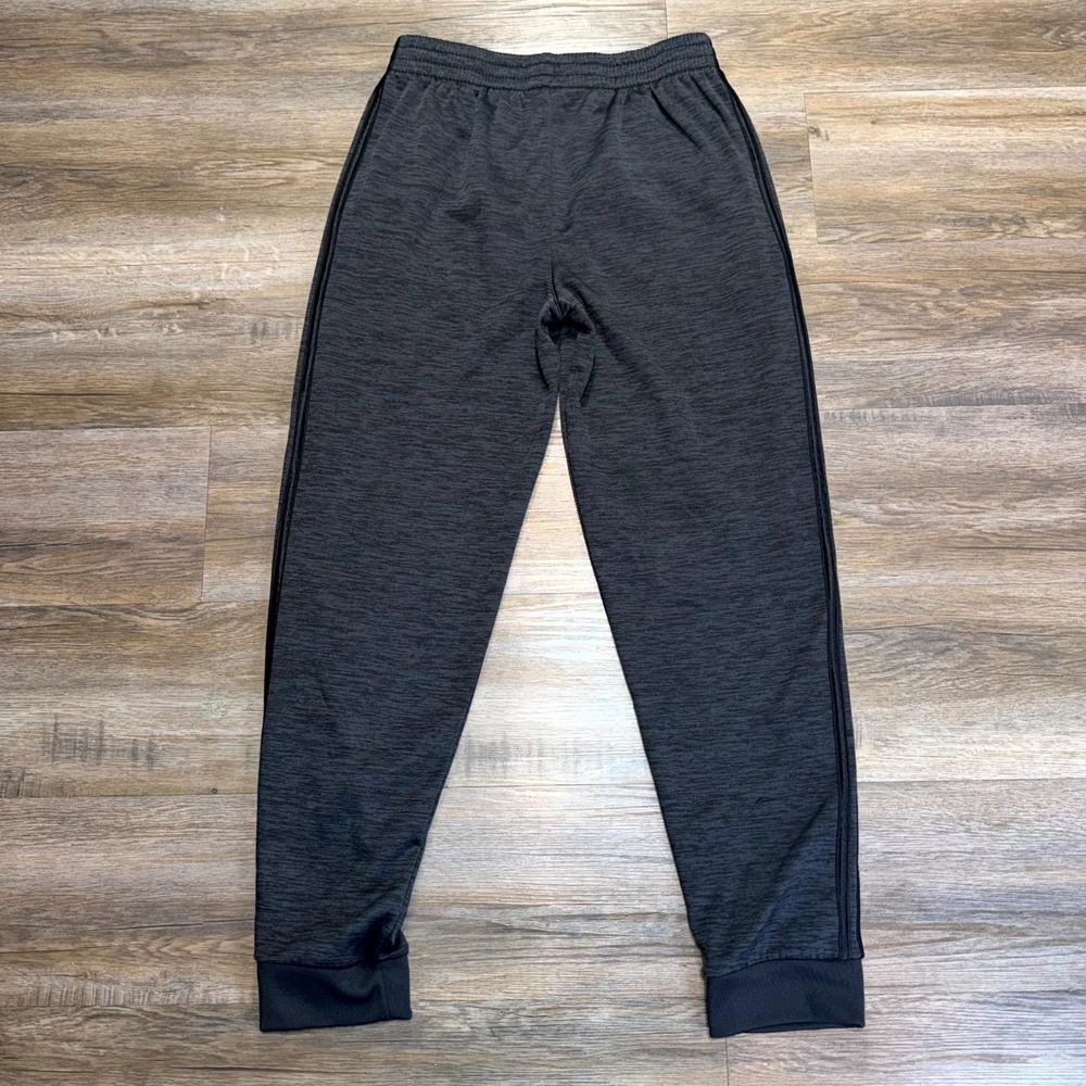 Adidas Joggers Youth Boys XL (18-20) Heather Gray Fleece Lined Regular-Fit - Picture 8 of 9